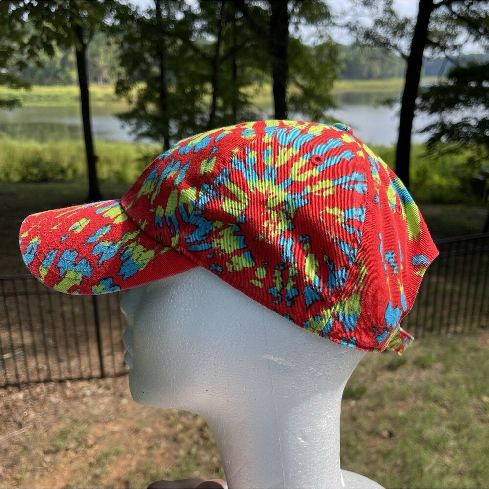 Nike Court Heritage86 Hat Multicolor Tie Dye Cap Adjustable RN 56323 Blue Swoosh - Picture 2 of 13